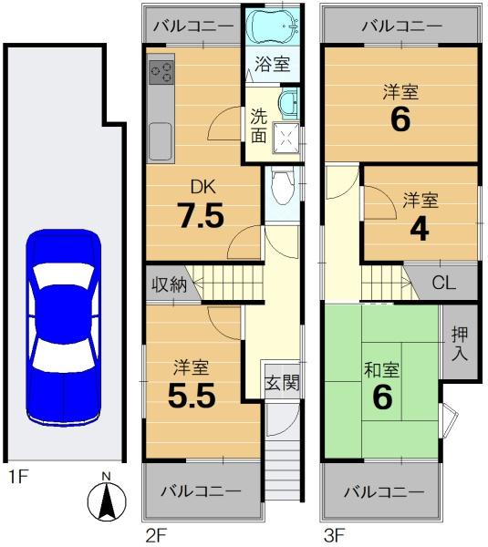 京都市伏見区久我本町の中古一戸建