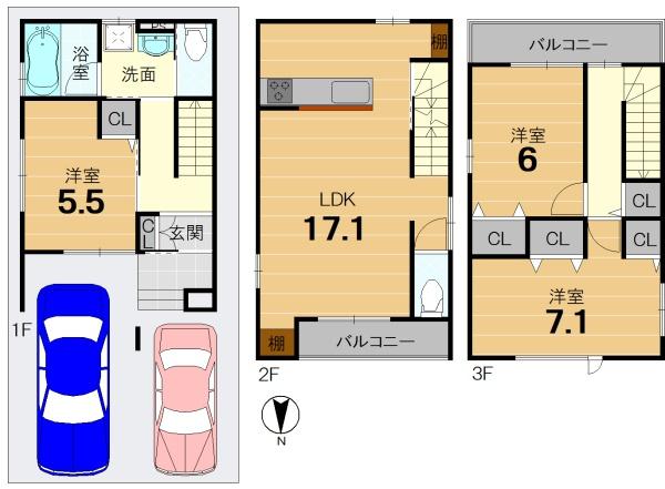 京都市伏見区久我御旅町の新築一戸建