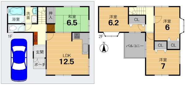 京都市伏見区久我西出町の中古一戸建