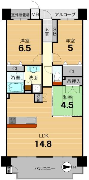 レ・ジェイド伏見中書島　5**号室