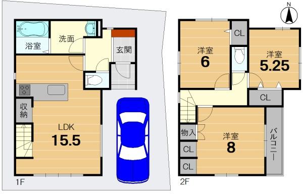 京都市伏見区竹田七瀬川町の新築一戸建