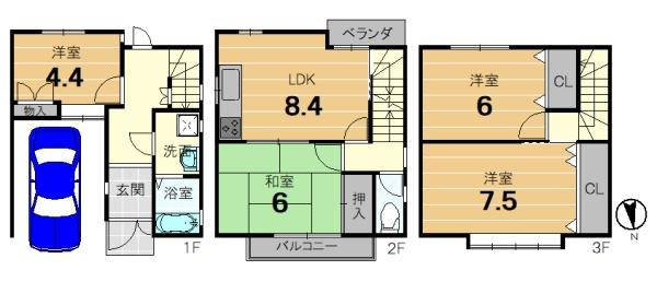 京都市南区西九条高畠町の中古一戸建