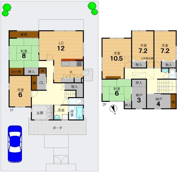京都市西京区大枝北福西町２丁目の中古一戸建て