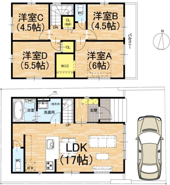 京都市南区久世上久世町の新築一戸建