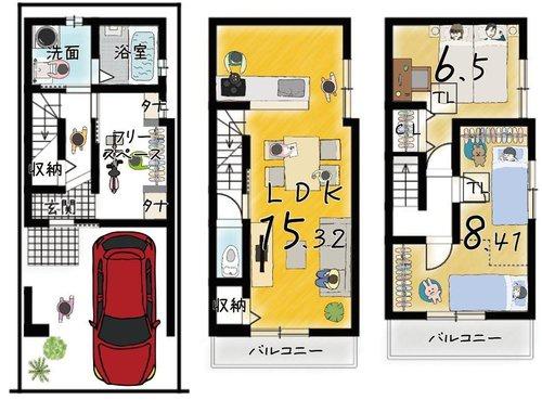 京都市南区東九条明田町の新築一戸建