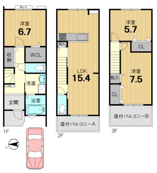 京都市右京区西京極東衣手町の中古一戸建