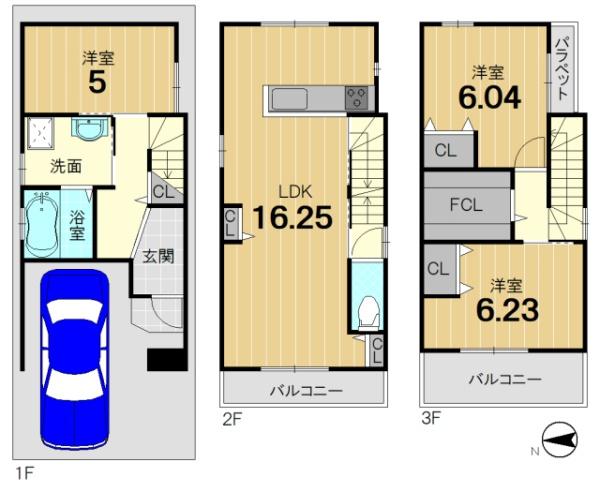 京都市右京区梅津中倉町の新築一戸建