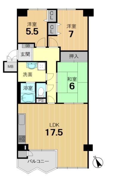 嵐山ロイアルハイツ第３号棟