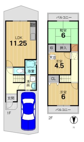 京都市西京区山田平尾町の中古一戸建