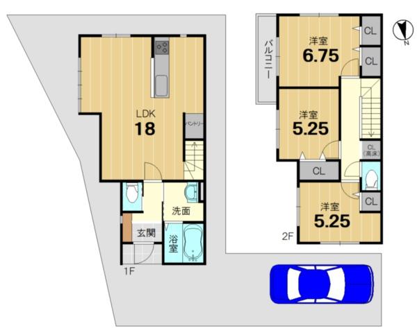 京都市西京区樫原杉原町の新築一戸建
