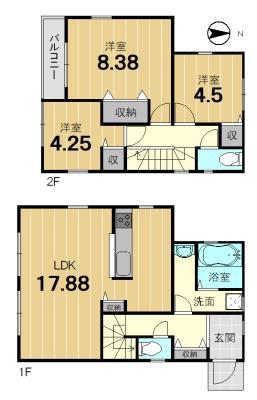 京都市西京区松室北河原町の新築一戸建