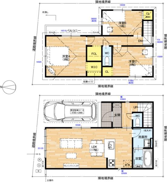 京都市西京区上桂御正町の新築一戸建