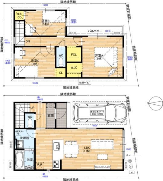 京都市西京区上桂御正町の新築一戸建