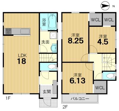 京都市西京区山田車塚町の新築一戸建