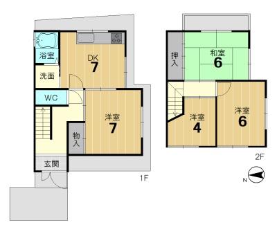 京都市西京区御陵北山町の中古一戸建
