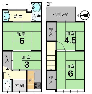 京都市西京区川島権田町の中古テラスハウス