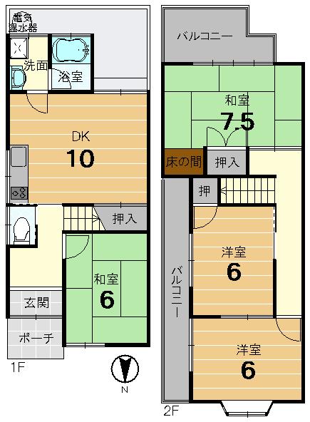 京都市西京区樫原塚ノ本町の中古一戸建