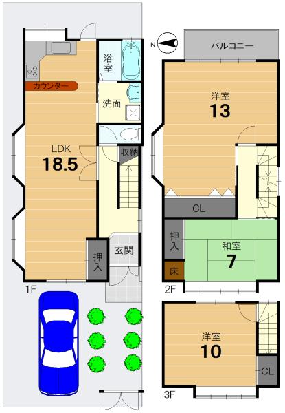 京都市西京区大原野上羽町の中古一戸建て