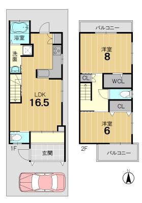 京都市西京区上桂東居町の中古一戸建