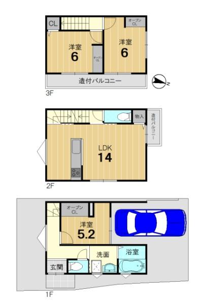 京都市南区八条内田町の新築一戸建