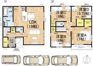 京都市右京区嵯峨大覚寺門前宮ノ下町の新築一戸建