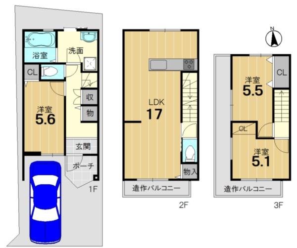 京都市右京区常盤窪町の新築一戸建