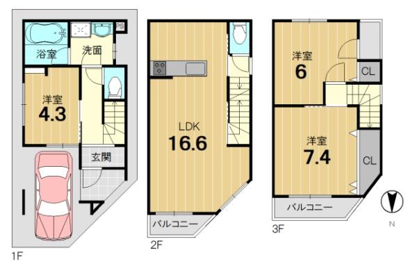 京都市南区吉祥院新田下ノ向町の新築一戸建