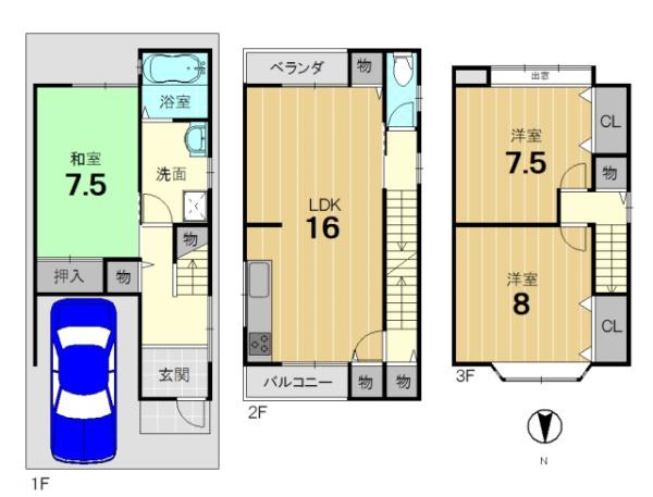 京都市伏見区下鳥羽南円面田町の中古一戸建