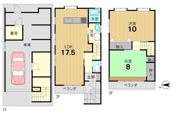 京都市右京区西京極北衣手町の中古一戸建