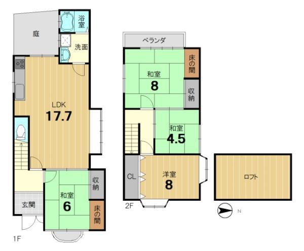 京都市西京区樫原下ノ町の中古一戸建