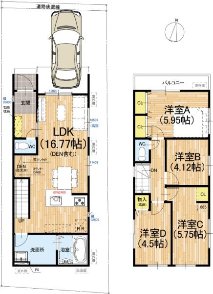 京都市上京区井田町の新築一戸建