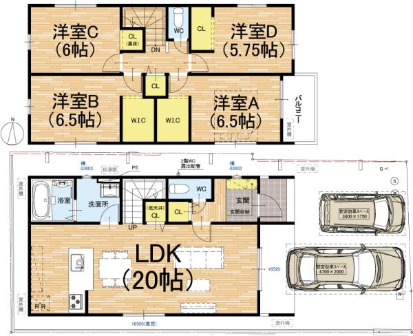 京都市伏見区桃山与五郎町の新築一戸建