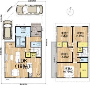 京都市北区紫竹下園生町の新築一戸建