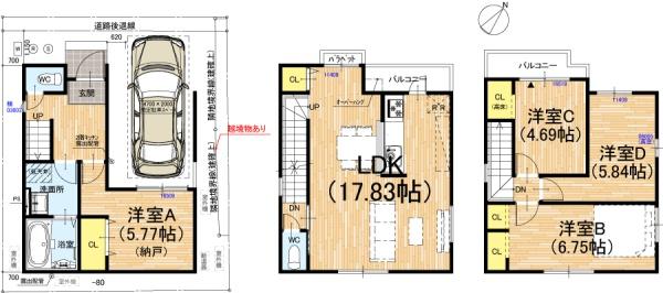 京都市右京区西京極西向河原町の新築一戸建