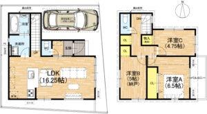 京都市右京区花園艮北町の新築一戸建