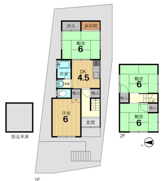 京都市伏見区深草大亀谷万帖敷町の中古一戸建