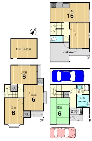 京都市西京区下津林中島町の中古一戸建