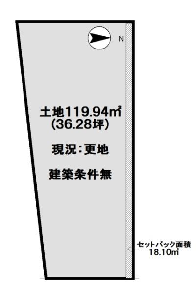 京都市右京区嵯峨釈迦堂大門町の売土地