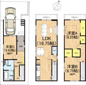 京都市右京区太秦上ノ段町の新築一戸建