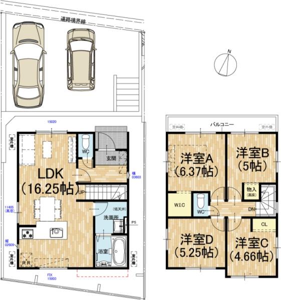 京都市伏見区日野岡西町の新築一戸建