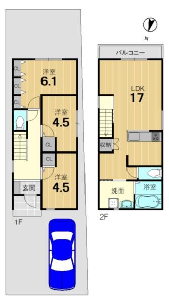 京都市右京区龍安寺西ノ川町の新築一戸建