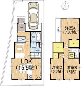 京都市右京区嵯峨野南浦町の新築一戸建
