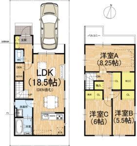 京都市右京区嵯峨野南浦町の新築一戸建