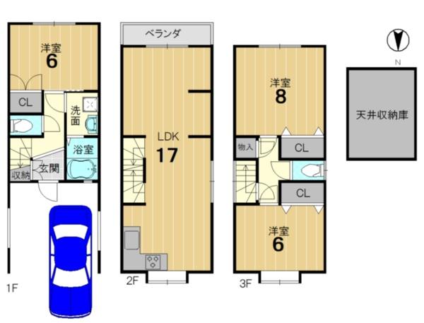 京都市右京区梅津開キ町の中古一戸建て