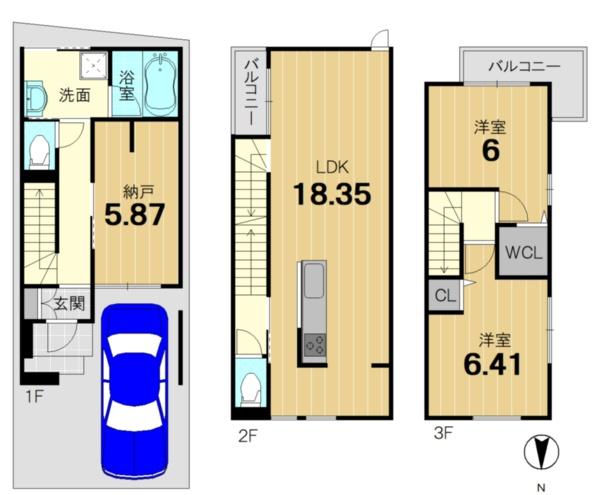 京都市右京区嵯峨蜻蛉尻町の新築一戸建