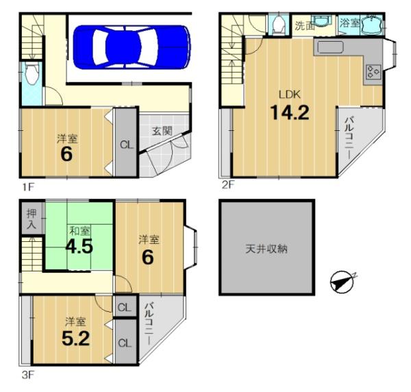 京都市西京区桂南滝川町の中古一戸建