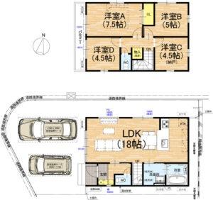 京都市西京区大原野上里鳥見町の新築一戸建