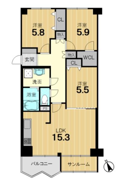 嵐山ロイアルハイツ３号棟