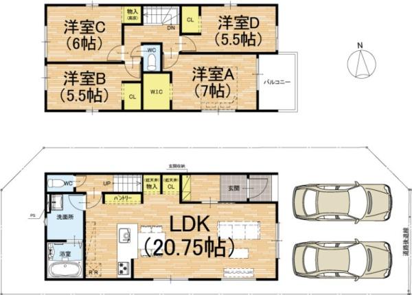 京都市伏見区向島庚申町の新築一戸建
