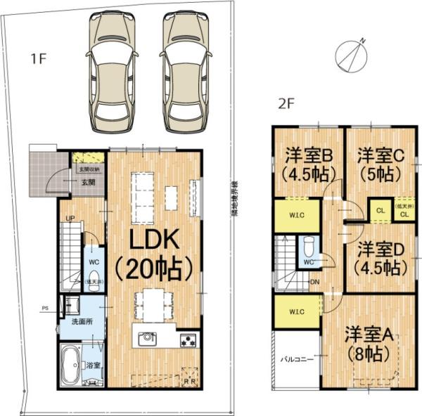 京都市西京区山田北ノ町の新築一戸建